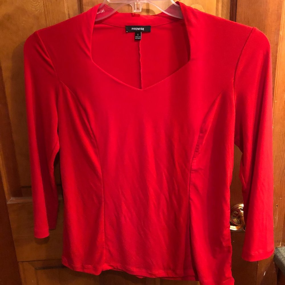 Red dress shirt